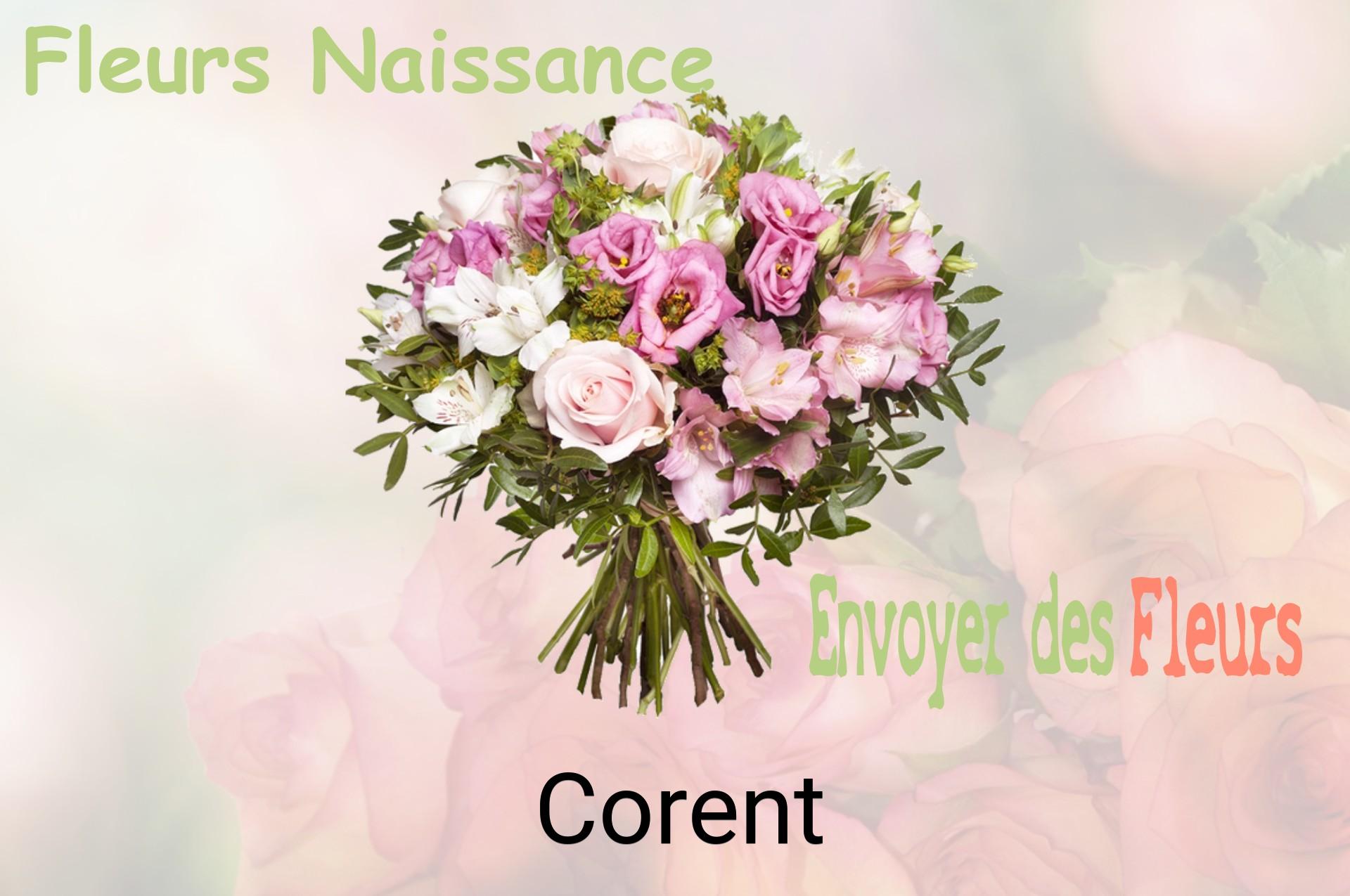 Bouquet de fleurs de naissance livré à Corent